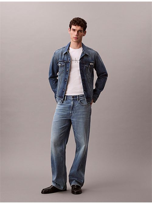 ss 30s micro monologo graphic tee CALVIN KLEIN JEANS | LV04RB866GYAF